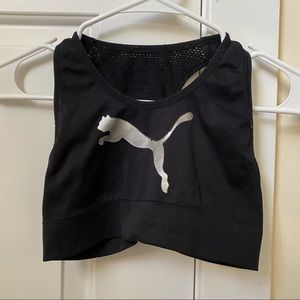 Black Puma Sports Bra | Size S